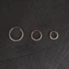 Parts of Four Hoop Hoop Earrings Collection III Highly Handcrafted PS4-2435-2-MA-YGCY Matte Sterling Silver 19mm PPOF58